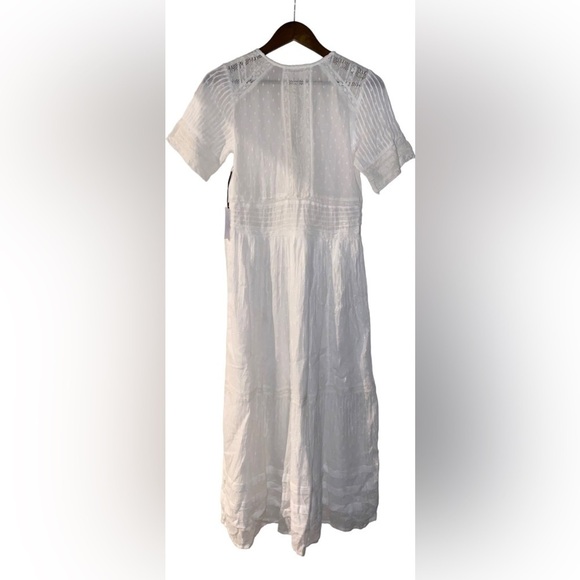 Astr The Label Honeymoon Lace Women Semi Sheer Midi Dress Feminine Medium NEW - Picture 2 of 9